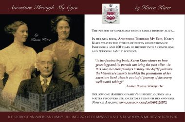 New book about Ingersoll family by Karen Kiaer